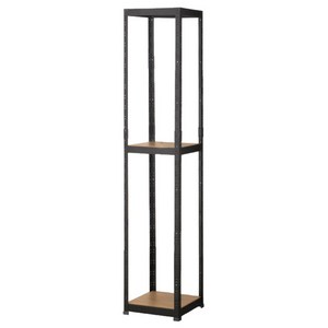 레마하우스 슈랙 철재 선반 3단 400 x 400 x 1200 mm, 블랙