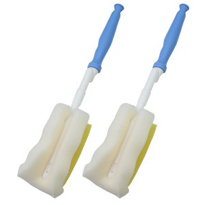 베이비베어 국내 제조 이중 스폰지 회전 젖병솔