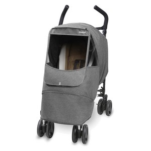 마니또 멜란지 알파소형 유모차 방풍커버, Black Grey, 1개