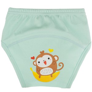 아가짱 유아용 프랜들리 배변훈련팬티, 하늘색(원숭이), 90호, 1개