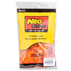 네오텍스 네오룬즈 13cm 라운드풍선, 스탠다드오렌지, 1개