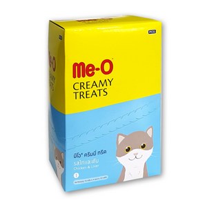 MeO 크리미 짜먹는 고양이 간식, 치킨 + 리버, 15g, 96개