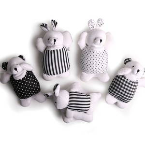 아기노리 모빌 흑백완구인형, 토돌이, 1개