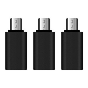 칼론 USB TYPE C to micro 5pin 변환젠더 ET-C5P 3개, 블랙, 3개입