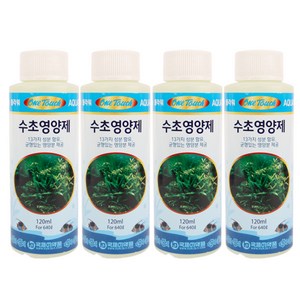 국제어약품 원터치 플라워 수초영양제, 120ml, 4개
