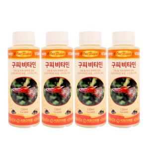 국제프리츠 구피 비타민, 120ml, 4개입