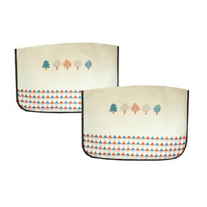 리빙듀오 썬가드 차량용 옆유리 햇빛가리개, 오색나무, 45 x 60 cm, 2개