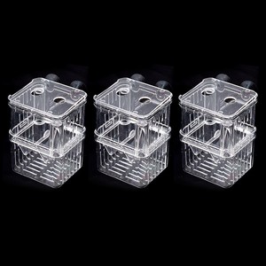 미미네아쿠아 유메이 다기능 구피 부화통, S (8 x 7 x..., 3개