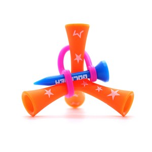 골프디아 티더라 삼발이 골프티, 오렌지, 45mm, 1개