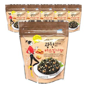 광천 아몬드 & 호두 미스김자반, 40g, 6개