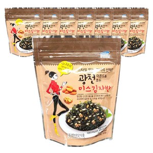 광천 아몬드 & 호두 미스김자반, 40g, 8개