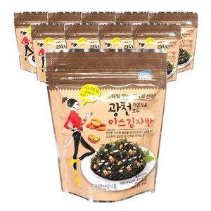 광천 아몬드 & 호두 미스김자반, 40g, 10개