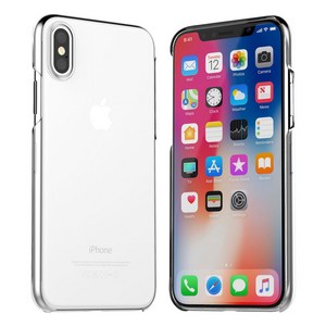 아라리 변색없는 투명 슬림 하드 누킨 케이스, 아이폰 X/XS, 클리어, 1개