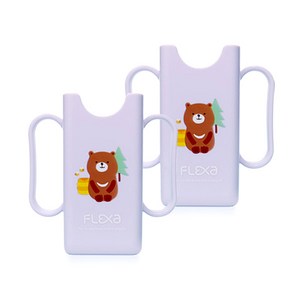 플렉사 미니 팩 홀더, 퍼플곰, 2개