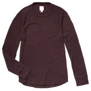 갭 남성용 긴팔 와플 니트 크루 넥 셔츠