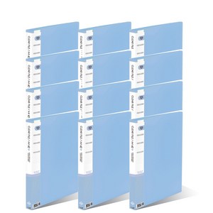 희망사무포인트 클리어 파일 40매 보급형, 하늘, 12개