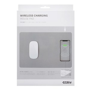 코시 10W 고속충전 무선 충전 마우스 패드 MP3351WL