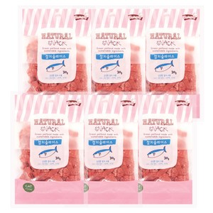 굿데이 네츄럴 스낵 고양이 간식, 참치슬라이스, 30g, 6개