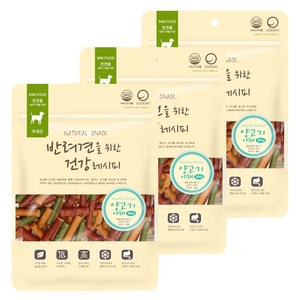 굿데이 반려견을 위한 건강레시피 져키, 혼합맛(양고기/야채..., 300g, 3개