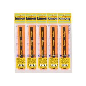 키모니 배드민턴 하이 포스트 레전드 오버그립 플라워 KGT137 5p, 오렌지, 5개