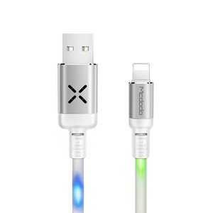 맥도도 VOX 아이폰 고속충전 케이블 1m, 화이트, 1개
