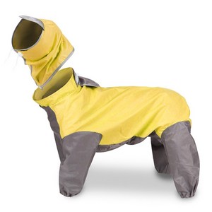 딩동펫 반려동물 올인원 우비, 옐로우, 14, 1개