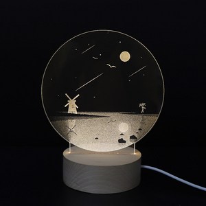 아트조이 LED 아크릴 원형 무드등