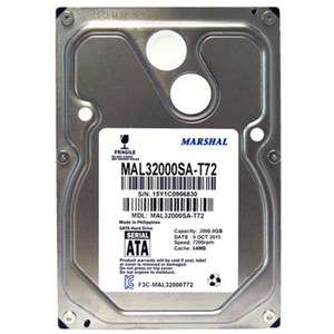 마샬 2TB 데스크탑HDD MAL32000SA-T72 SATA3 7200 64MB