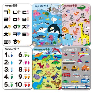 유아학습 벽그림 6종 세트