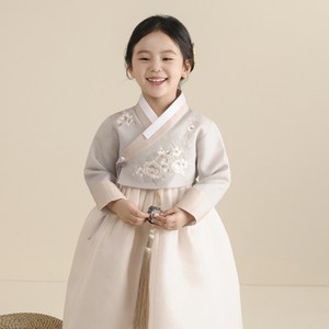 더예한복 여아용 324 소담모란 한복세트
