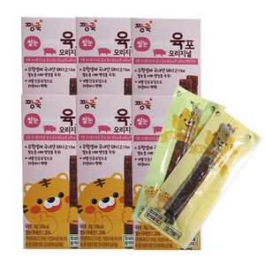 짱죽 쌀눈 어린이육포, 오리지널, 30g, 6개