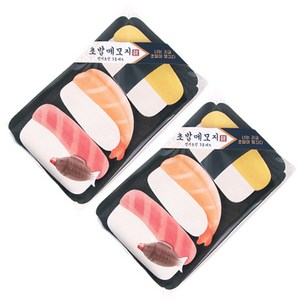 인디케이 맛있는 초밥 3종 메모지 2p, 혼합 색상, 2세트