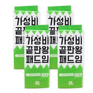 개님의상점 개님의패드 가성비끝판왕패드임, XL(60 x 75..., 50개입, 4개