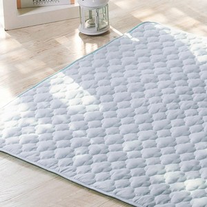 쁘리엘르 디유 순면 유아 누비 방수 패드, 블루, 소형(75 x 10..., 1개