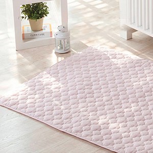 쁘리엘르 디유 순면 유아 누비 방수 패드, 핑크, 대형(100 x 1..., 1개