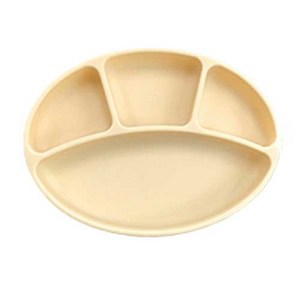 블루마마 실리콘 유아 흡착 식판, 버터, 1개