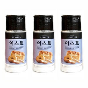 성진 이스트 용기형, 70g, 3개