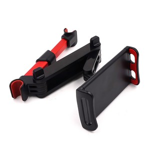 삼에스 자동차 뒷좌석 스마트폰 거치대 신축형, 레드, 1개