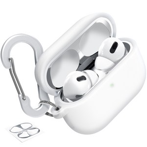 슈퍼디비전 에어팟 프로 반투명 젤리 키링 실리콘 케이스 + 철가루 방지 스티커