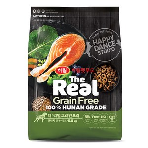 하림펫푸드 어덜트 강아지 더리얼 그레인프리 크런치 건식사료, 연어, 5.8kg, 1개