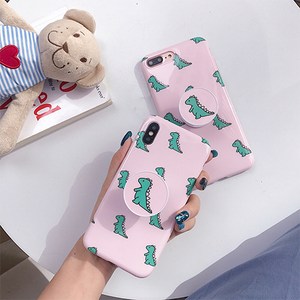 HS&D 공룡패턴 스마트톡 그립톡 휴대폰 케이스