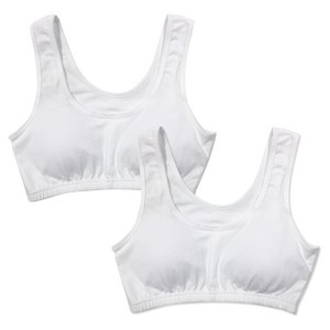 하이틴 주니어 학생 면스판 탑브라 2p