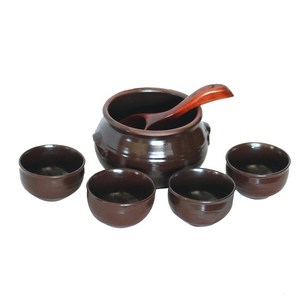 옹기 막걸리잔 4인세트, 4인세트1개, 1개