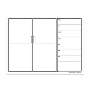 마그보드 푸드플래너 고무자석 화이트보드