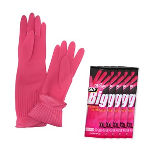 마미손 고무장갑, 핑크, 특특대(XXL) 이..., 5개