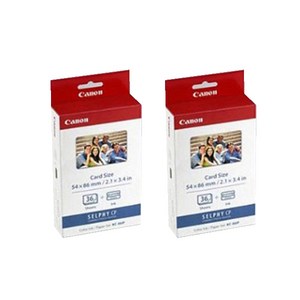 캐논 셀피 포토프린터 전용인화지 + 잉크 KC-36IP, 2X3, 2개