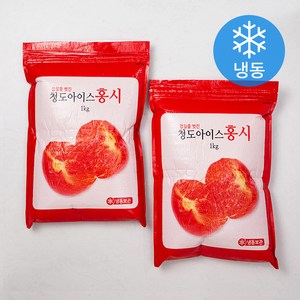 청도대감 청도 껍질을 벗긴 아이스 홍시 (냉동), 1kg, 2봉