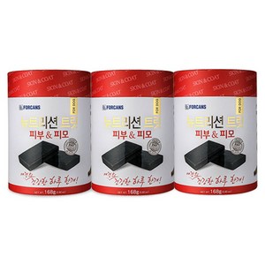 포켄스 강아지 뉴트리션 트릿 영양제, 168g, 피부/피모, 3개