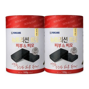 포켄스 강아지 뉴트리션 트릿 영양제, 168g, 피부/피모, 2개