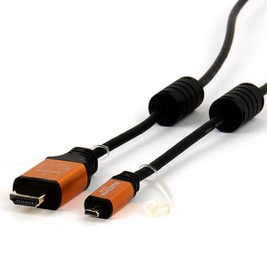 셀인스텍 HDMI MICRO HDMI 2.0Ver 케이블 골드메탈, 1개, 1.8m